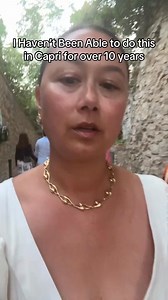 Our walk down to dinner tonight on the newly reopened Via Krupp. It was magical #capri #italy #trave | Cocolarkincooks