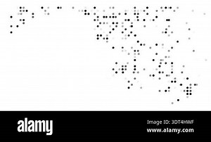 Dynamic Cluster of Falling Dots Forming Idaho USA State Map