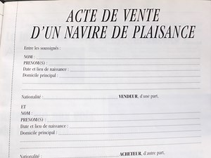 Acte De Vente Bateau Doccasion