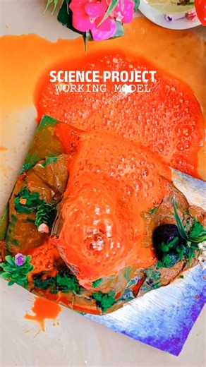 Mugunghwa girl on Instagram: "Erupting fun!  DIY Volcano Science Experiment | Kids STEM Activity | Easy Home Science Project #trending #science #experiment #volcano #viral #mugunghwagirl #fyp"