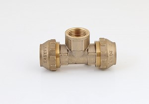 [Hot Item] Brass Male Female Tee Brass Capillary Soldering Thread Copper Plumbing System Sanitary Elbow Pipe Cross Tee Fittings