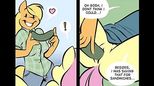 Once Bitten Twice Mlp Comic Dubapplejack X Fluttershy