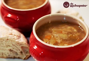 Caldo blanco de repollo - De Rechupete