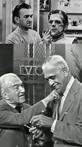 3.7K views · 49 reactions | Frankenstein makeup master Jack Pierce reunites with Boris Karloff #frankenstein #jackpierce #boriskarloff | Nostalgic Nebula | Facebook