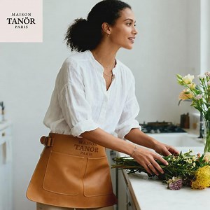 Women's Half Apron in Full-grain Leather – Collaboration With Maison Tanör Paris – - Etsy Canada