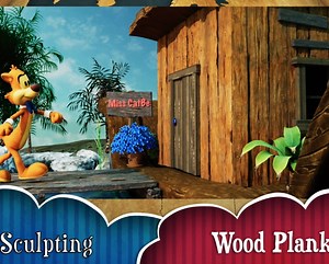 Sculpting a detailed wood plank - Autodesk Maya