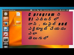 How to write C program in Vi editor | compilation | execution