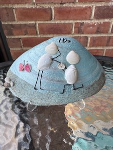 Handcrafted Painted Clam Shell on Acrylic Stand ‘I Do’ - Beach Wedding Decor Engagement - Etsy