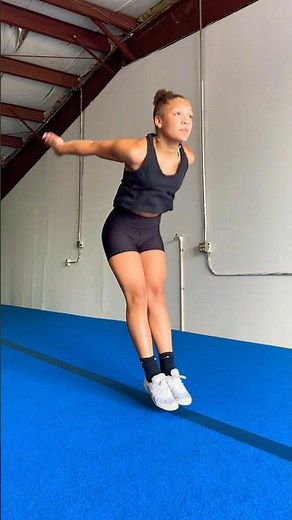 Back Handspring Stepout, Toe Touch, Back Tuck! 🤩 Cheer Tumbling! 🎥✨