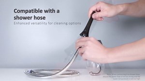 Automatic Enema Bulb Anal Douche - Anti-Backflow Electric Enema Anal Cleaner with 5 Speeds, Silicone Anal Cleaner for Men Women, Ideal Travel Douche,8.8 oz