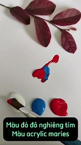 Pha màu đỏ đô #art #color #painting Nguồn: sưu tầm | Nghệ Thuật Hồng Liên