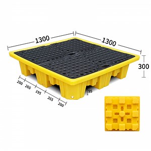 [Hot Item] Spill Control Pallet 1300*1300*300mm Heavy Duty with Best Price Drums Nestable Pallet