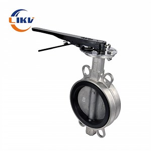 [Hot Item] Class150 Handle DN150 CAD Drawings 2-14 Inch Wafer Butterfly Valve