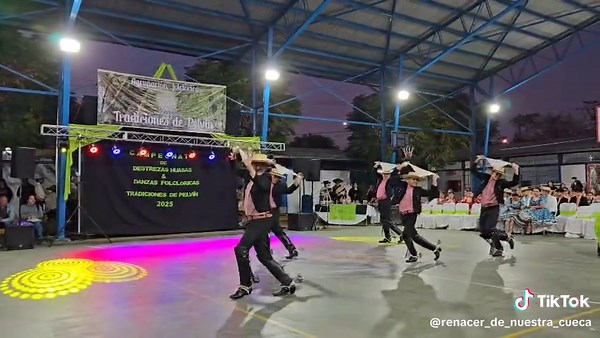 Passionate Dance Performance of Cueca de la Huasa