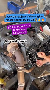 Cek dan adjust valve Engine Diesel SCANIA DC16 V8 👍🧑‍🔧🔥 #reels #enginediesel #adjustvalve #enginev8 #scaniaDC16 #mekaniktruck #videofyp #jangkauanluas #semuaorang #jhoncena | Jhon Cena