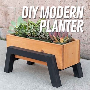 2.1K views · 29 reactions | This DIY modern planter is just perfect for succulents or herbs, even a centerpiece! | The DIY Life with Anika | Facebook