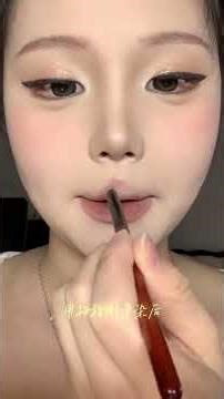 Ten beginners learn nine A must-learn beginner s tutorial on pouty lips #Practicing makeup