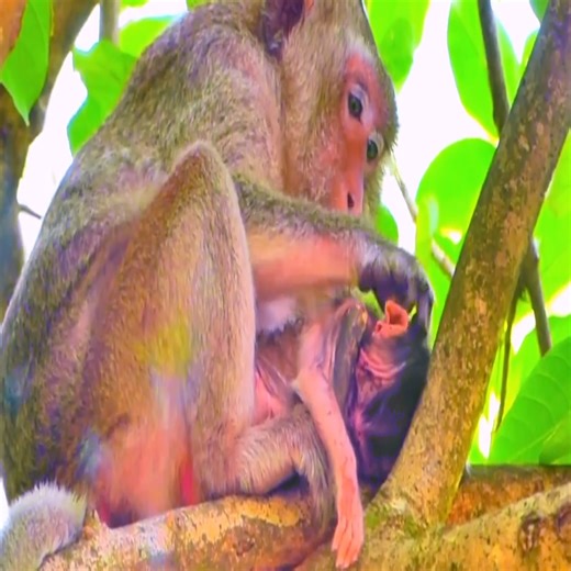 1K views · 31 reactions | Million sadness mother was losed newbornbaby monkey #newbornmonkeys | Avata Monkeys | Facebook