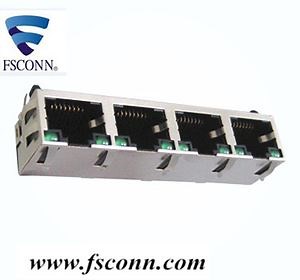 [Hot Item] High-Speed RJ45 Connector with LED Indicator for Networking