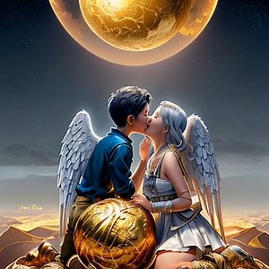 Young Angels Kiss. | Pam's Gifs and Videos