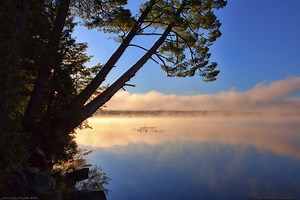 Echo lake in Fayette, Maine