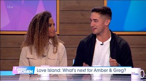 Amber waiting for Greg to ask her to be his ,girlfriend,