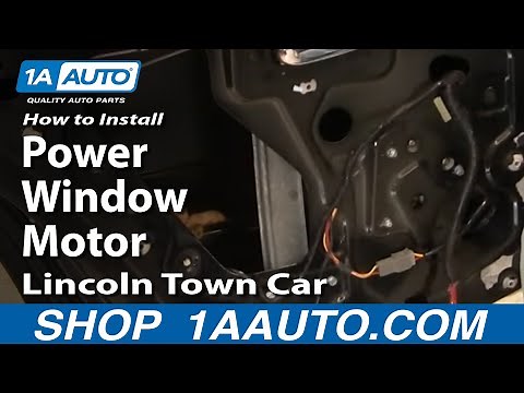 How to Replace Power Window Motor 90-09 Lincoln Town Car