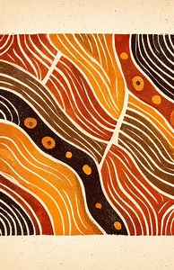 Afrohemian Abstract Wall Art – Earth Tone African Boho Art Print, Organic Pattern Decor - Etsy