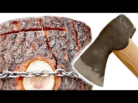 Simple Trick Splits Firewood Easier