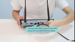 ZOSI Wireless Security Cameras System, 4CH 1080P HD Network IP NVR with 1TB Hard Drive and (4) HD 960P(1.3 Megapixel) Wireless Weatherproof Indoor Outdoor IP CCTV Cameras with 100ft Night vision