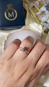 Infinity band Engagement ring in rosegold setting ✨ Contact us now...