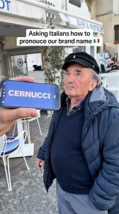 89K views · 27 reactions | Asking Italians how to pronounce our brand name  | Cernucci | Facebook