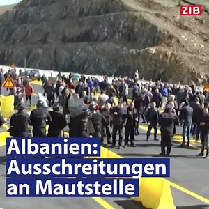 Ausschreitungen an Mautstelle: Auf einer Autobahn in Albanien wird künftig eine Maut fällig. Die Bürger gehen dagegen auf die Barrikaden, es kommt zu heftigen Zusammenstößen mit der Polizei: | Zeit im Bild
