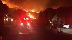 Dozens of homes evacuated during overnight fire on Utah hillside