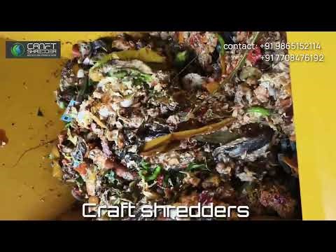 Organic Waste Shredder / Food Waste Shredder / Vegetable Waste Shredder