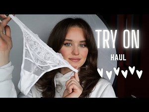 Try On Haul 15 | Tiny See Through Lingerie G string Transparent Thong Panty Haul #011