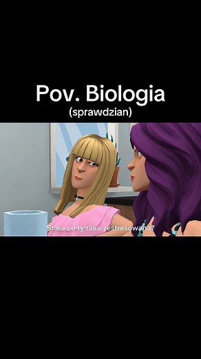 Stres przed sprawdzianem z biologii w szkole