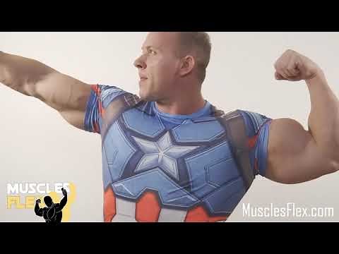 MAX STEEL: MUSCLE GOD BODYBUILDER FLEXING - BIG MUSCLE GIANT MUSCLE WORSHIP FLEXING VIDEO [PREVIEW]