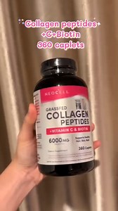 Neocell Grassfed Collagen Peptides   Vitamin C&Biotin 6,000 mg บำรุงผิวผมเล็บ 360 เม็ด (ของแท้มี อย.) | Lazada.co.th
