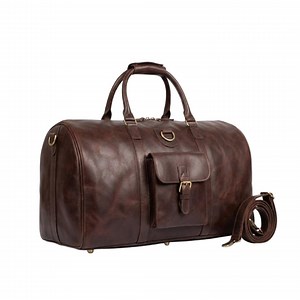Personalized Leather Duffel Bag for Men – Full Grain Weekender With Shoe Compartment, Large Travel & Gym Bag - Etsy Canada