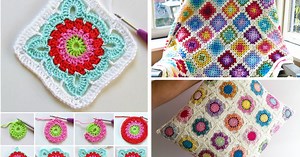 Carré Granny Au Crochet. Tuto Et Idées