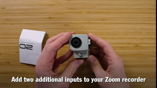 Zoom EXH-6 Dual XLR/TRS Input Capsule, 2 XLR/TRS Inputs, works with H5, H6, U-44, F1, F4, F8n, and F8