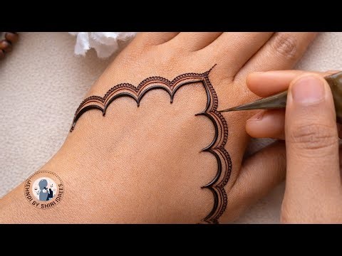 EID special back hand mehndi design 2026 || mehndibyshiri || easy back side henna #ramadan #eid2026