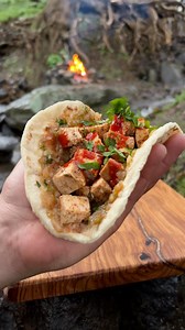 2.3M views · 113K reactions | Chicken Tacos on a Stone Stove?!  Everything Sliced with our Signature Blade, The Nikos Knife - Link in Bio for More Details!  #chicken #tacos #cooking #outdoorcooking #survival #asmr | The Nikos Knife | Facebook