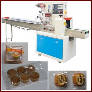[Hot Item] Bread Cake Cookies Biscuit Packing Equipment Flow Packaging Machine
