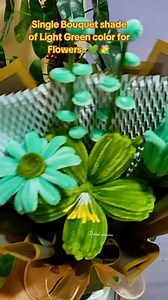 4 comments | Single Bouquet Shade of light green color for Flowers.. #handmade #crafting #craftideas #flowersbouquet #lightgreen #shadeoflightgreen #fuzzywireflowers | Rassel arriane | Facebook