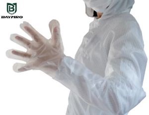 [Hot Item] Manufacturer Plastic Disposable HDPE Transparent Long Gloves En388