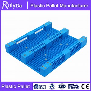 [Hot Item] Heavy Duty Single Face Double Side Mesh Surface Pallet Plastico Euro Pallet Forklift Use
