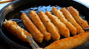 2.6K views · 84 reactions | 09.Taiwanese Breakfast - Fried Bread Stick with Egg , Red Bean Pancake 鹹油條加蛋, 紅豆酥餅 | Ae Jeong ASMR | Facebook