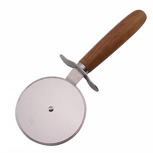 [Hot Item] Wooden Handle Pizza Slicer Wheel Sharp Cutter